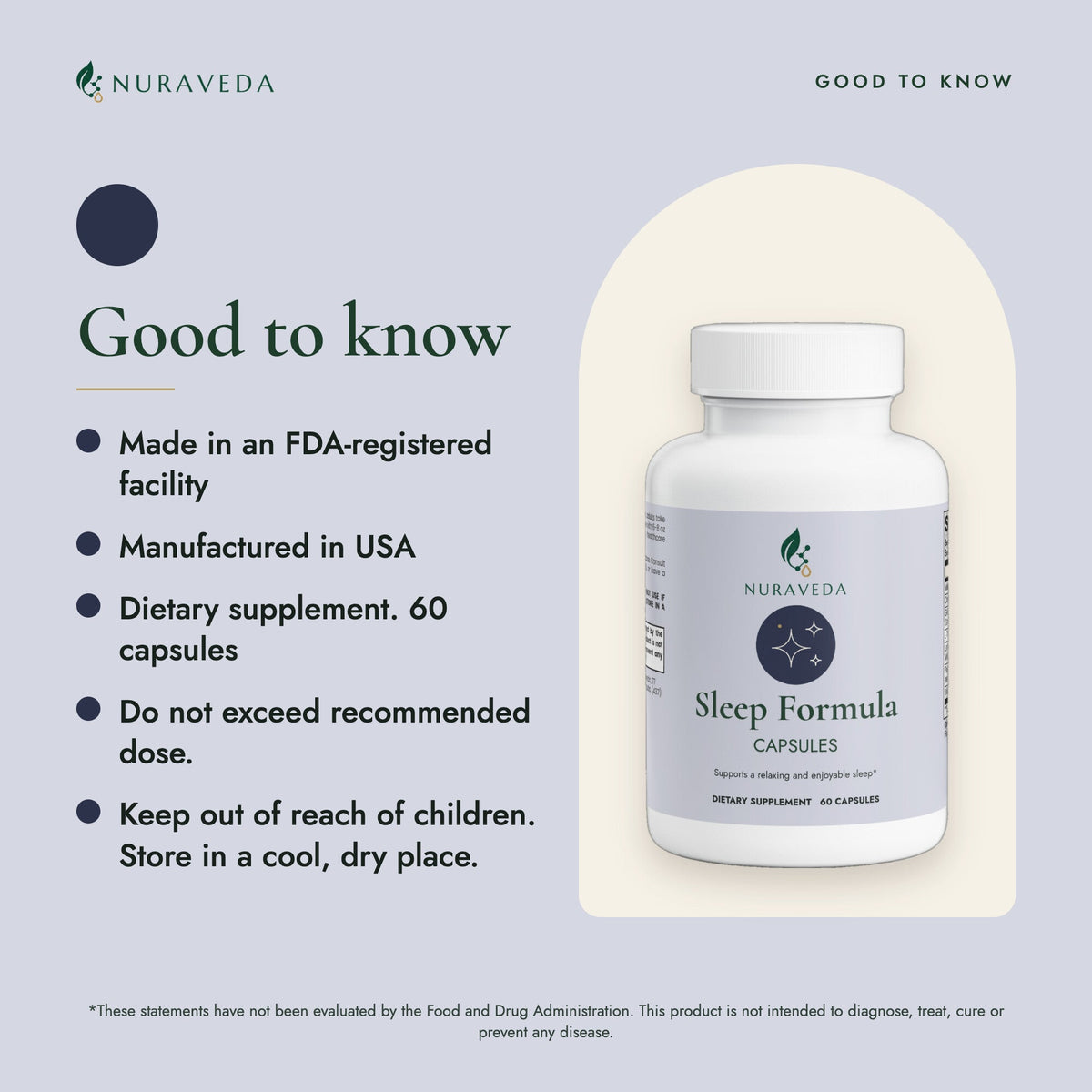 Nuraveda Sleep Formula: Good to know