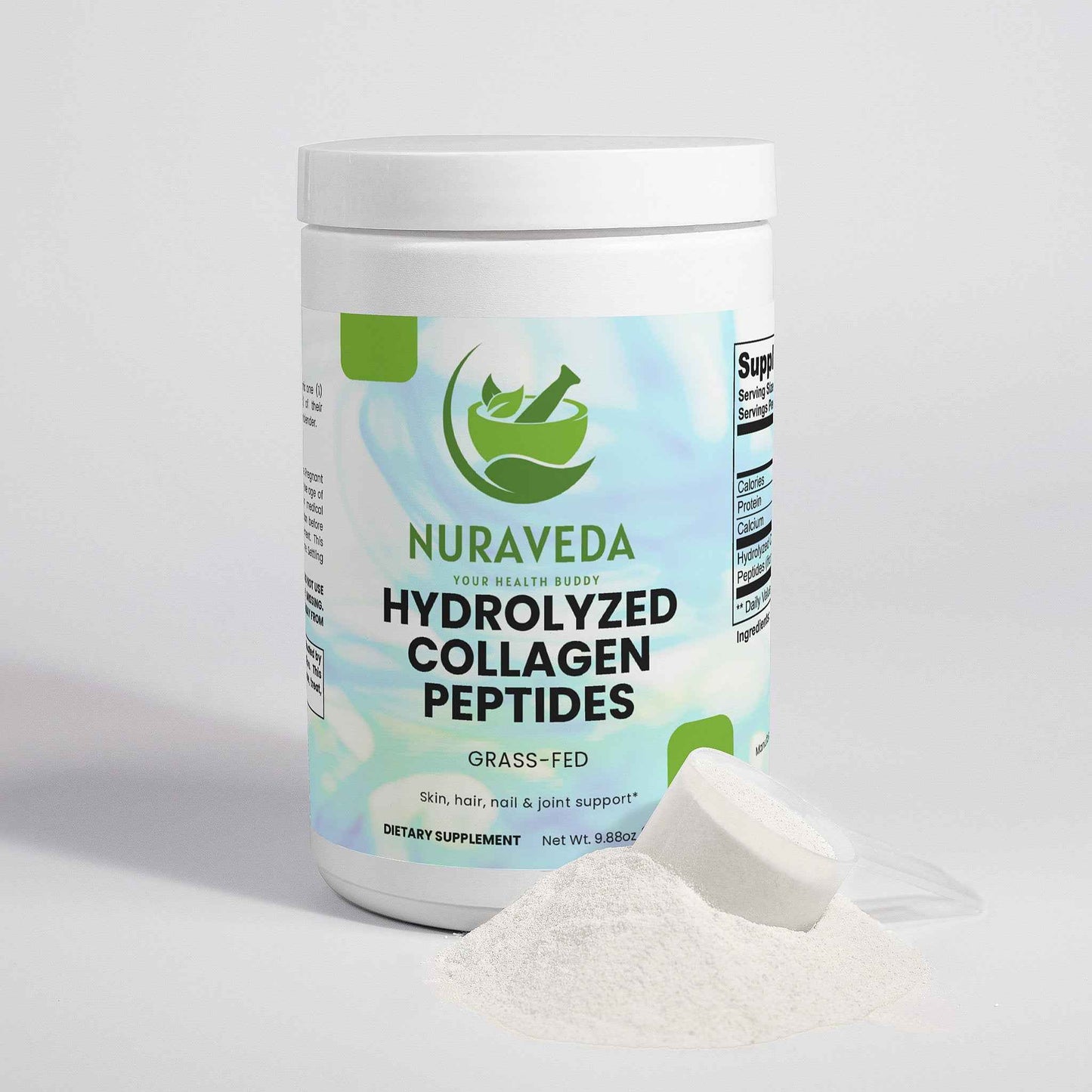 Grass-Fed Hydrolyzed Collagen Peptides - Nuraveda