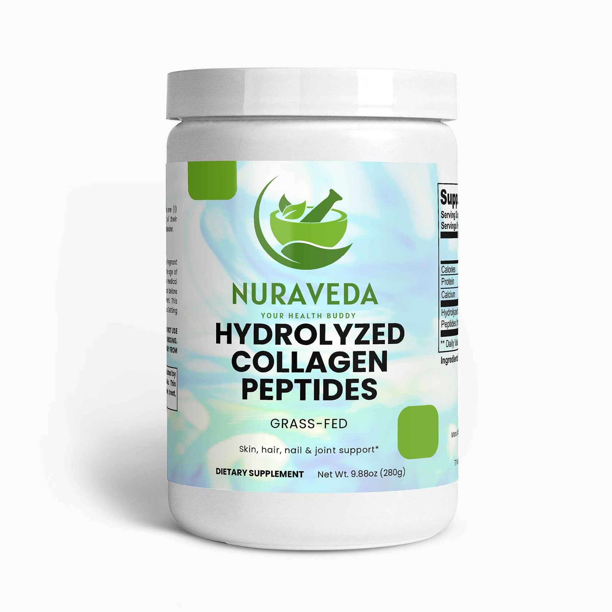 Grass-Fed Hydrolyzed Collagen Peptides - Nuraveda