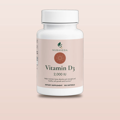 Nuraveda Vitamin D3 2,000 IU: Hero packshot