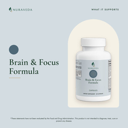 Nuraveda Brain & Focus Formula: What it supports