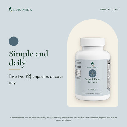Nuraveda Brain & Focus Formula: How to use