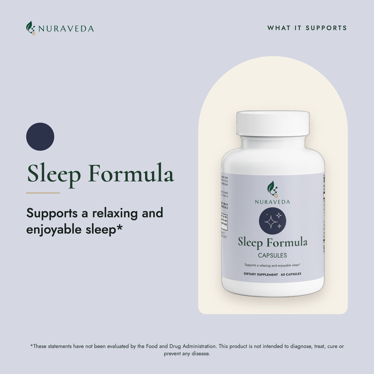 Nuraveda Sleep Formula: What it supports