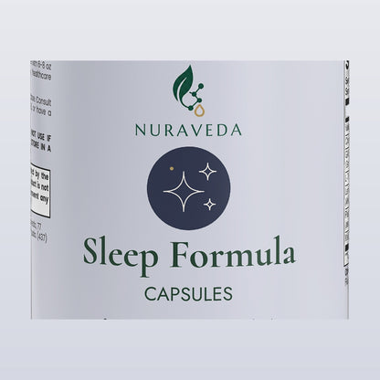 Nuraveda Sleep Formula: Label close-up