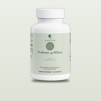 Nuraveda Probiotic 40 Billion with Prebiotics: Hero packshot