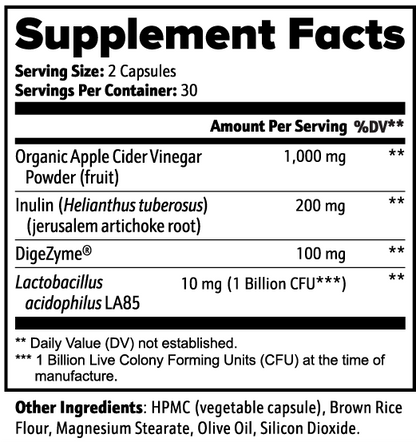 Apple Cider Vinegar Capsules: product details