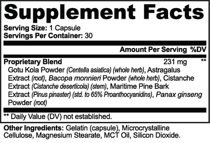 Gotu Kola & Bacopa Clarity Complex: product details