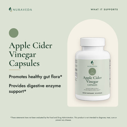 Nuraveda Apple Cider Vinegar Capsules: What it supports