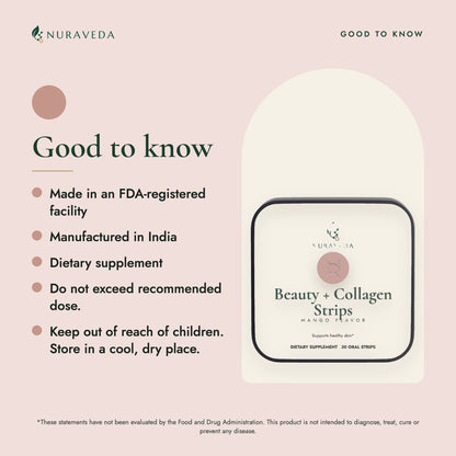 Nuraveda Beauty + Collagen Strips: Good to know