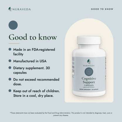 Nuraveda Cognitive Support: Good to know