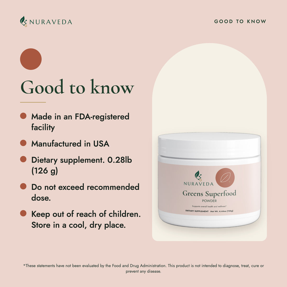 Nuraveda Greens Superfood: Good to know