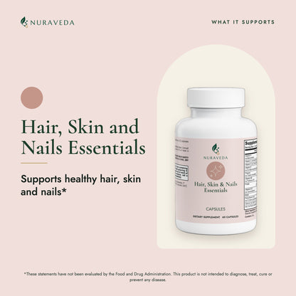 Nuraveda Hair, Skin and Nails Essentials: What it supports