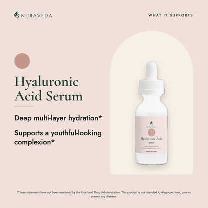 Nuraveda Hyaluronic Acid Serum: What it supports