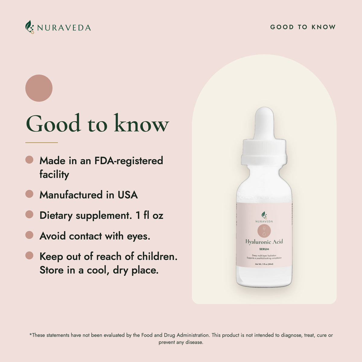 Nuraveda Hyaluronic Acid Serum: Good to know