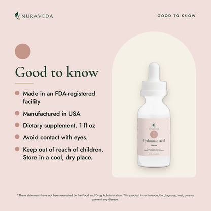 Nuraveda Hyaluronic Acid Serum: Good to know