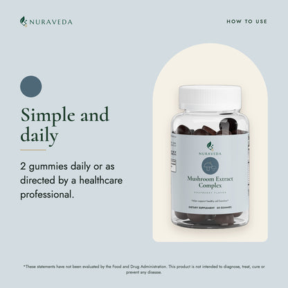 Nuraveda Mushroom Extract Complex: How to use
