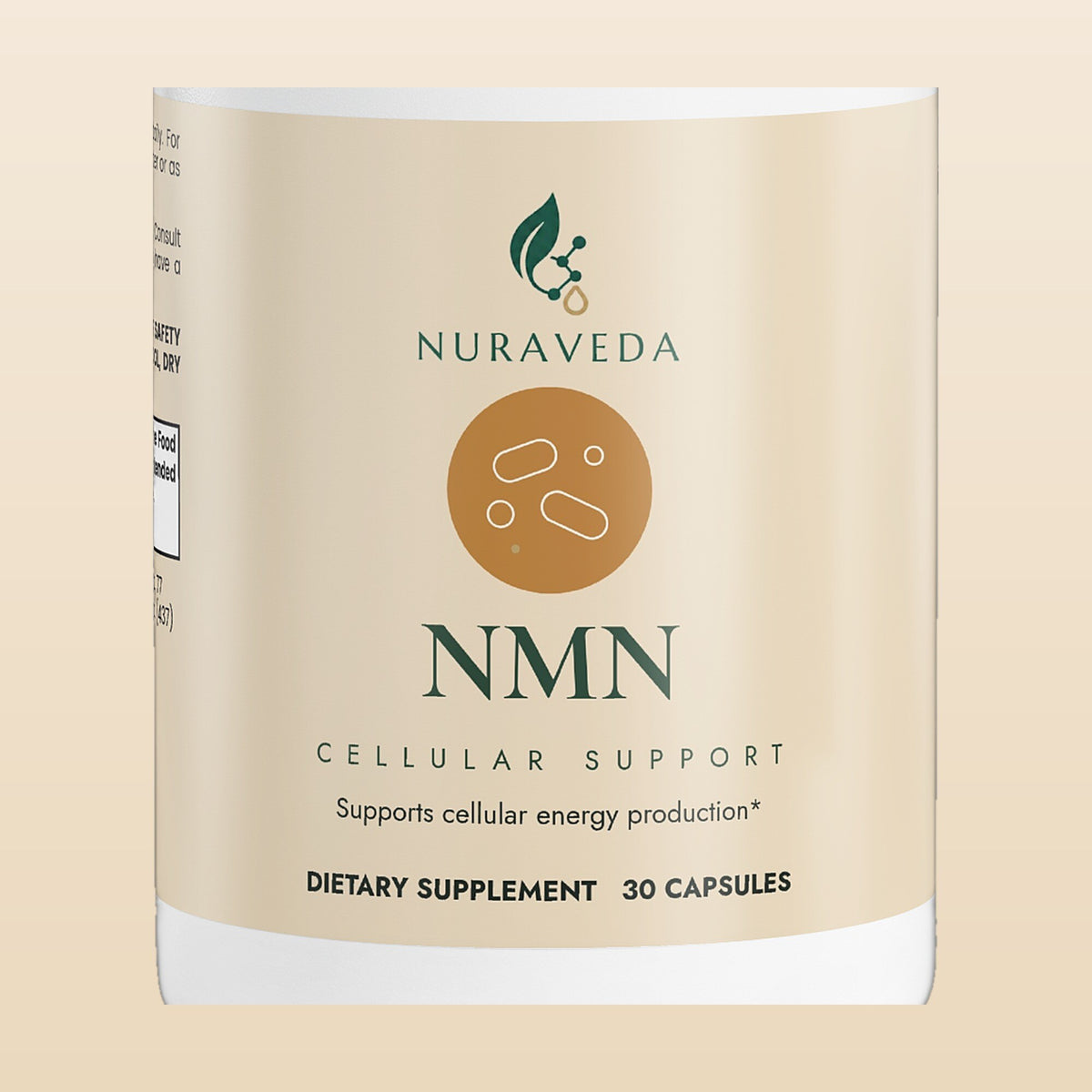 Nuraveda NMN: Label close-up