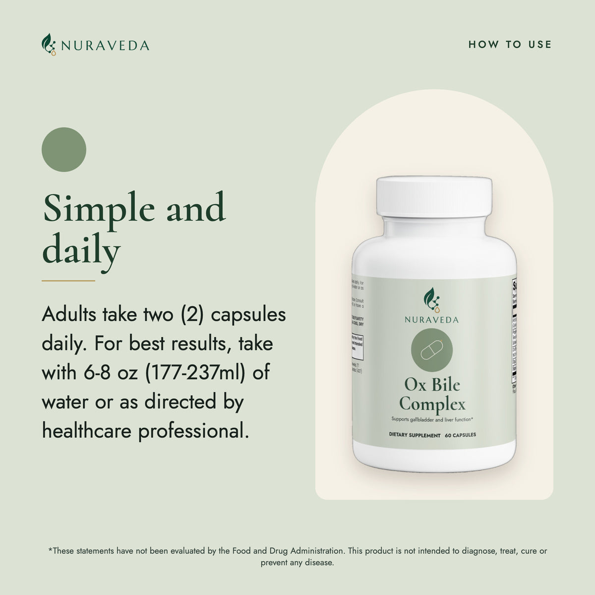 Nuraveda Ox Bile Complex: How to use