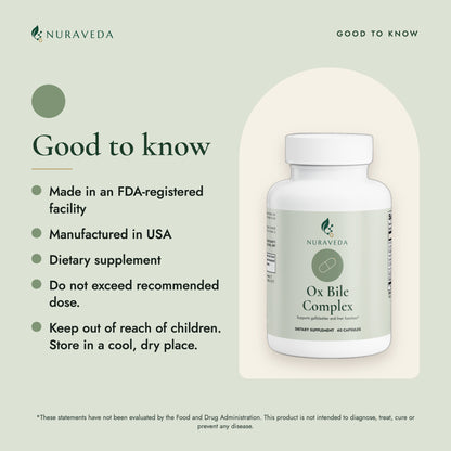 Nuraveda Ox Bile Complex: Good to know