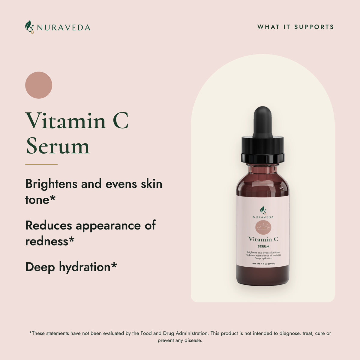 Nuraveda Vitamin C Serum: What it supports