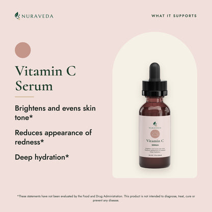 Nuraveda Vitamin C Serum: What it supports