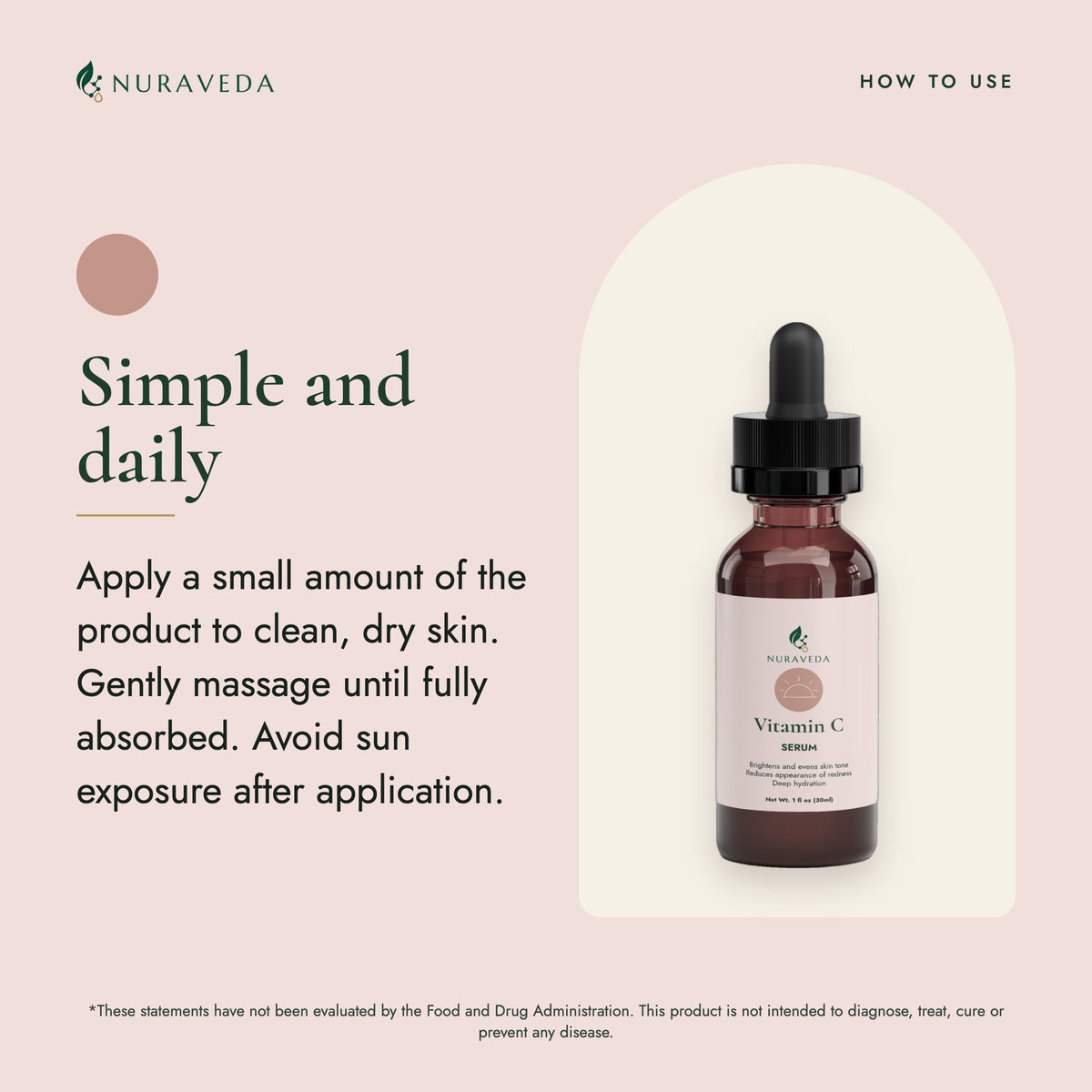 Nuraveda Vitamin C Serum: How to use