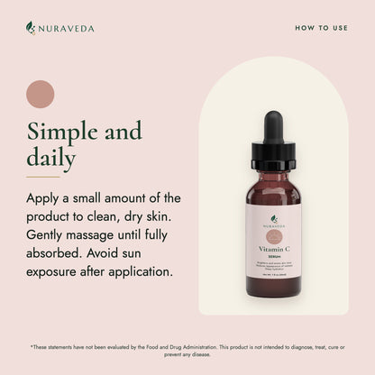 Nuraveda Vitamin C Serum: How to use