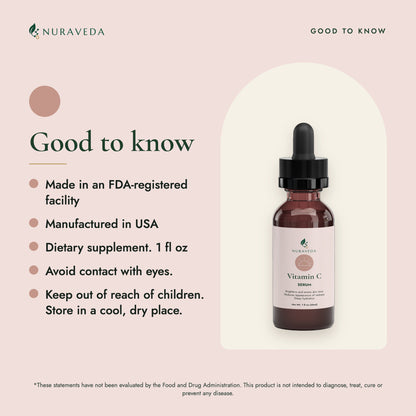 Nuraveda Vitamin C Serum: Good to know